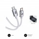 SUBBLIM CABLE OPTIMUS 60W C-C 1m WHITE